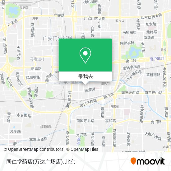 同仁堂药店(万达广场店)地图