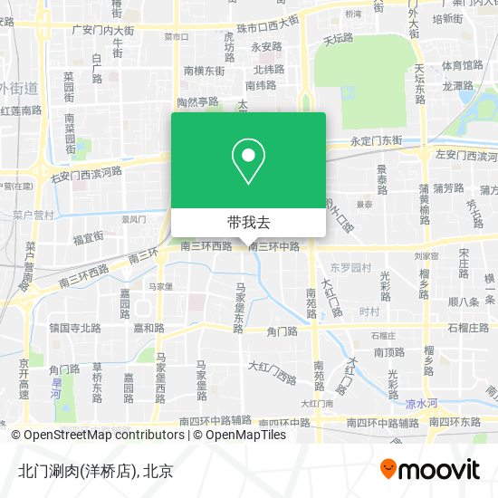 北门涮肉(洋桥店)地图