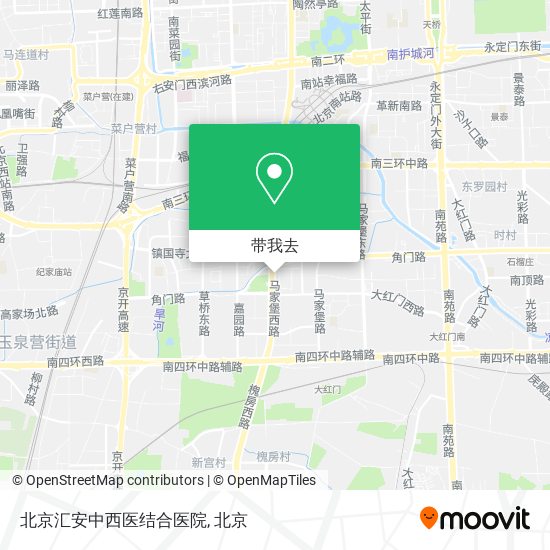北京汇安中西医结合医院地图