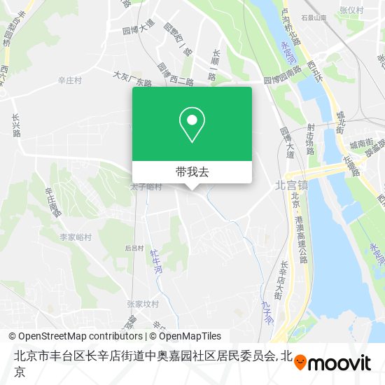 北京市丰台区长辛店街道中奥嘉园社区居民委员会地图