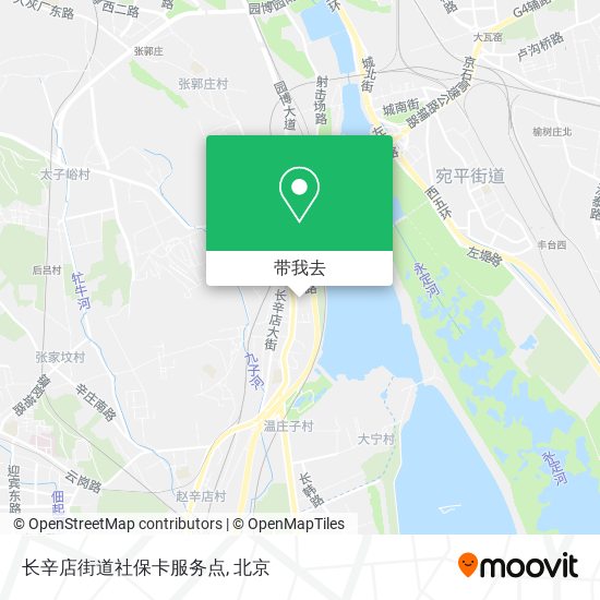 长辛店街道社保卡服务点地图