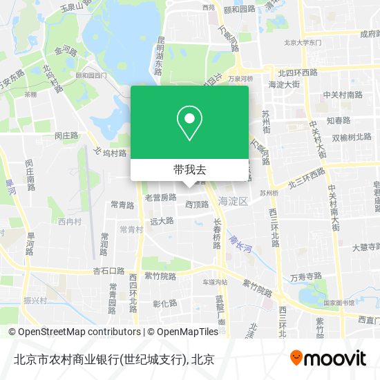 北京市农村商业银行(世纪城支行)地图