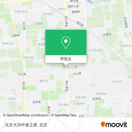 北京大兴中途之家地图