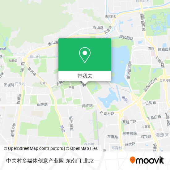 中关村多媒体创意产业园-东南门地图