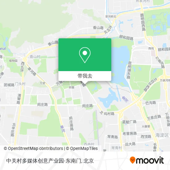 中关村多媒体创意产业园-东南门地图