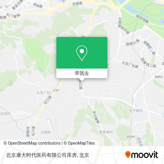 北京康大时代医药有限公司库房地图