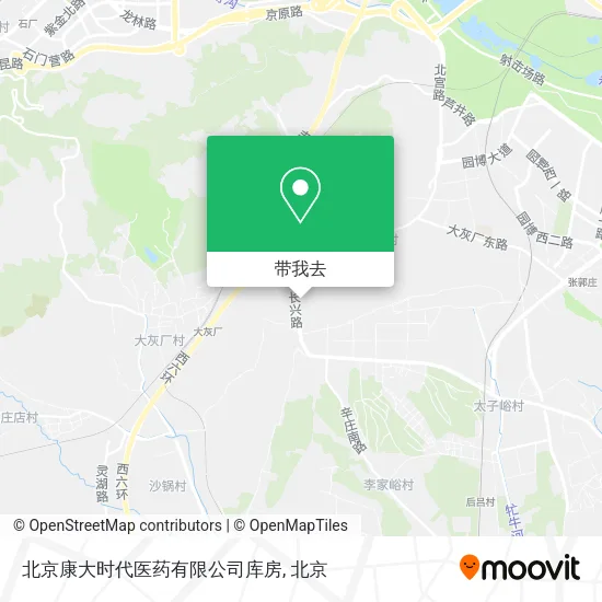 北京康大时代医药有限公司库房地图