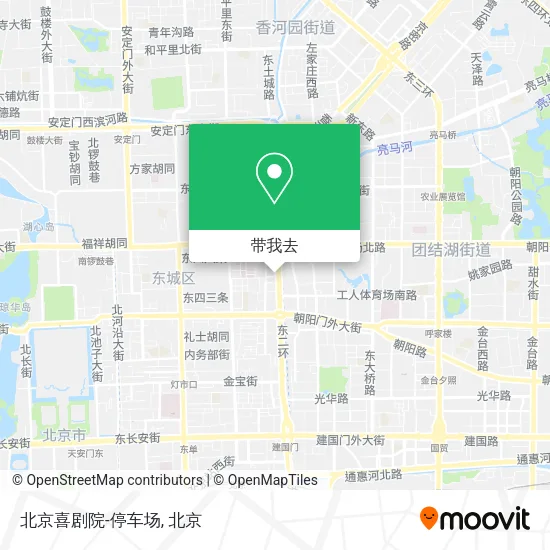 北京喜剧院-停车场地图