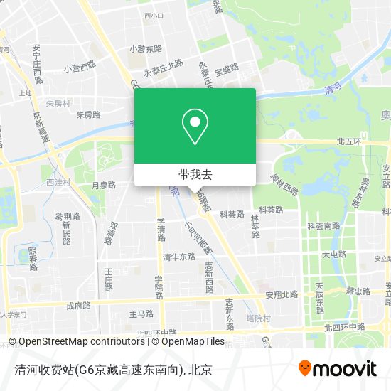 清河收费站(G6京藏高速东南向)地图