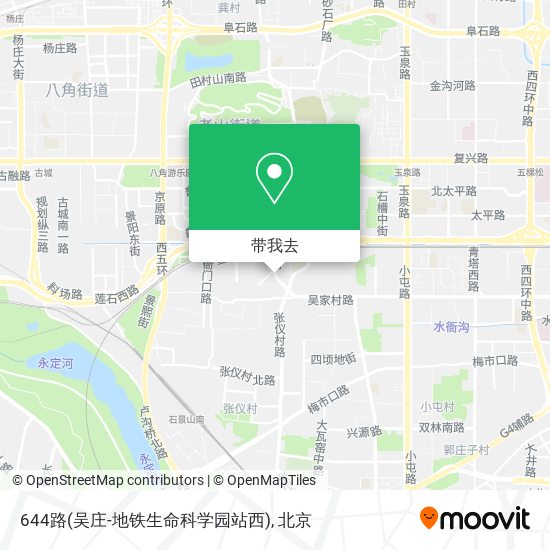 644路(吴庄-地铁生命科学园站西)地图