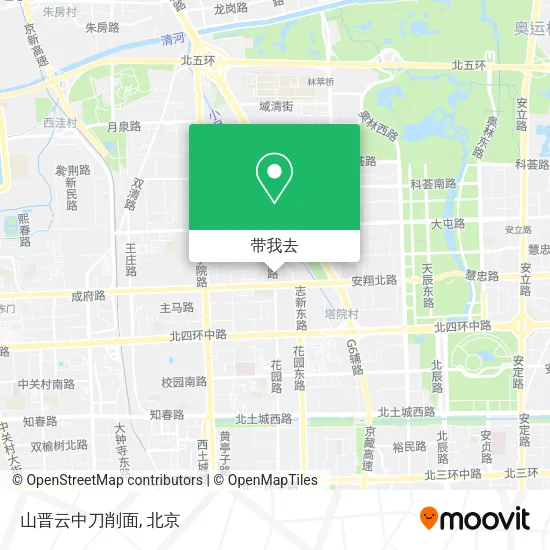 山晋云中刀削面地图