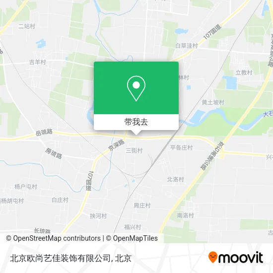 北京欧尚艺佳装饰有限公司地图