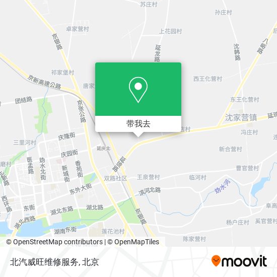 北汽威旺维修服务地图