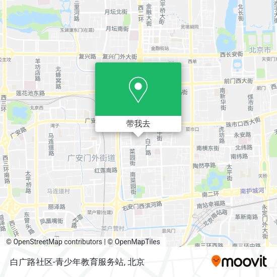 白广路社区-青少年教育服务站地图