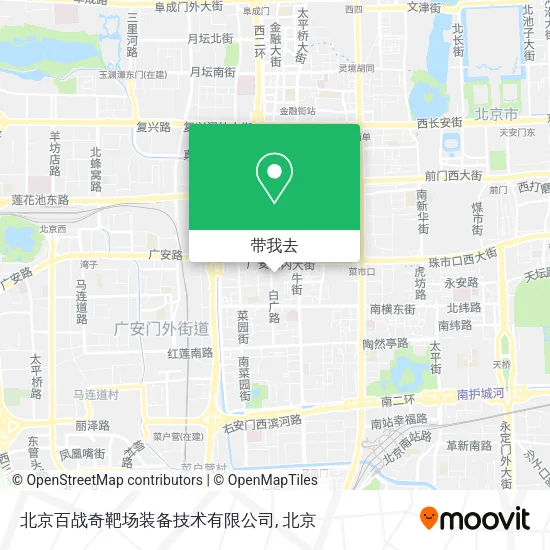 北京百战奇靶场装备技术有限公司地图