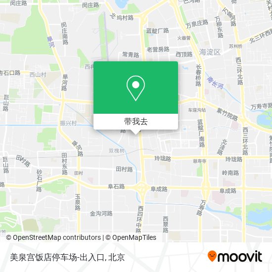 美泉宫饭店停车场-出入口地图