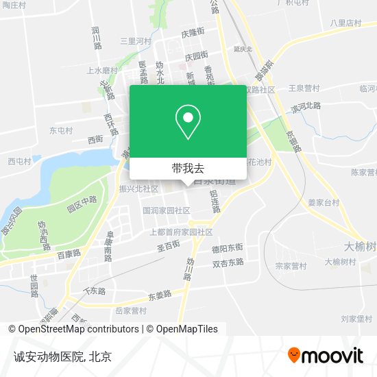 诚安动物医院地图