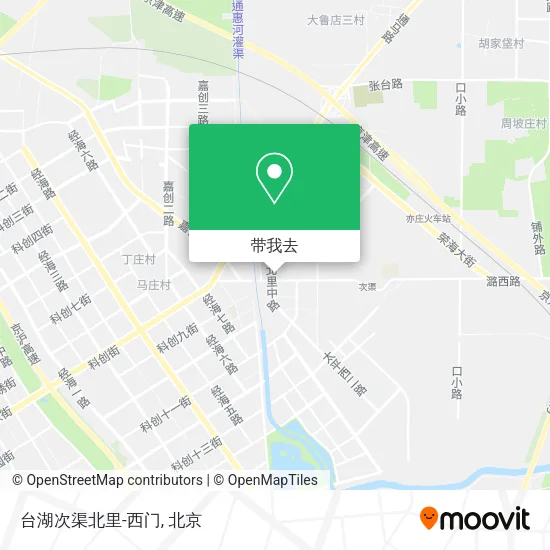 台湖次渠北里-西门地图