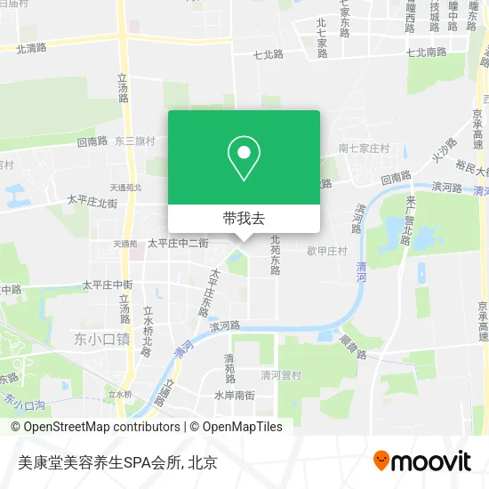 美康堂美容养生SPA会所地图