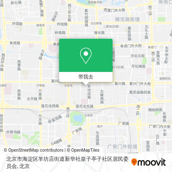 北京市海淀区羊坊店街道新华社皇子亭子社区居民委员会地图
