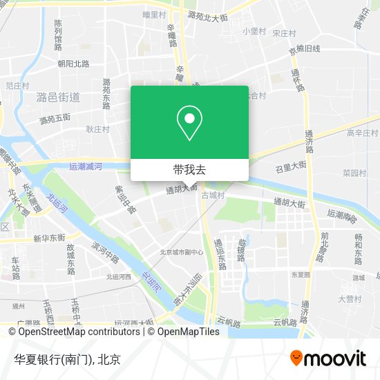 华夏银行(南门)地图
