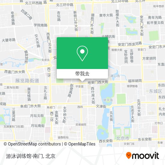游泳训练馆-南门地图