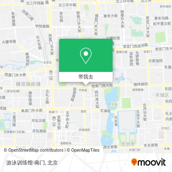 游泳训练馆-南门地图