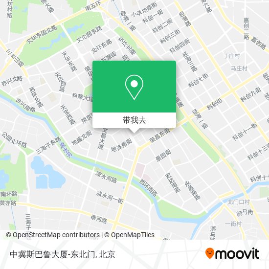 中冀斯巴鲁大厦-东北门地图