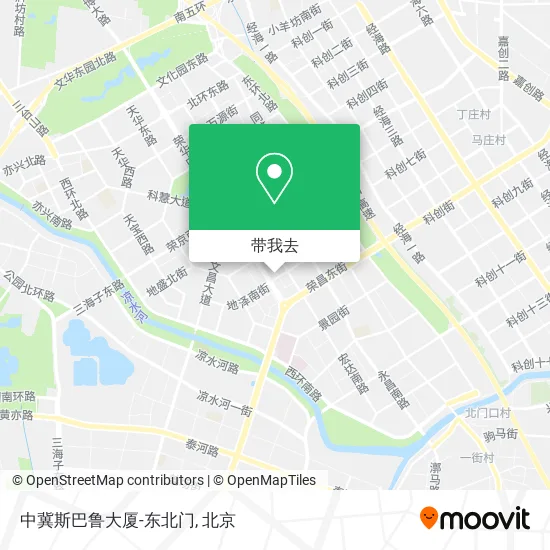 中冀斯巴鲁大厦-东北门地图