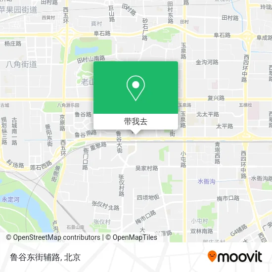 鲁谷东街辅路地图