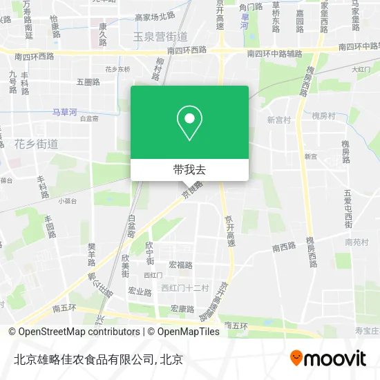 北京雄略佳农食品有限公司地图