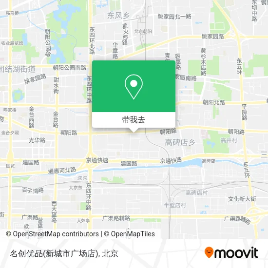 名创优品(新城市广场店)地图