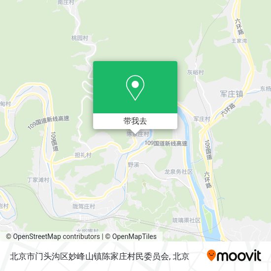 北京市门头沟区妙峰山镇陈家庄村民委员会地图