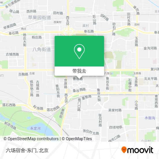 六场宿舍-东门地图