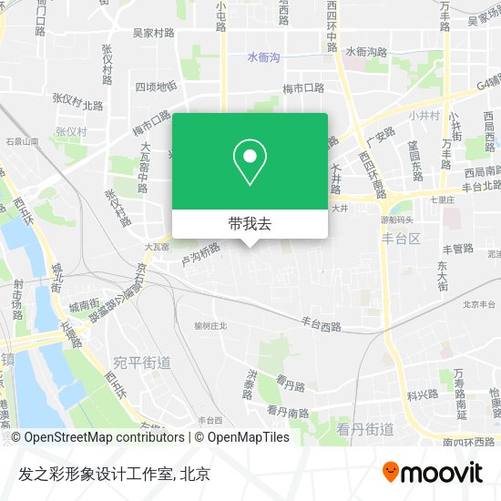 发之彩形象设计工作室地图