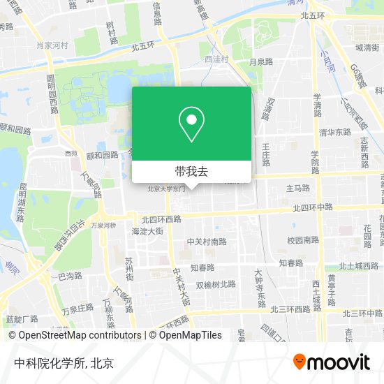 中科院化学所地图