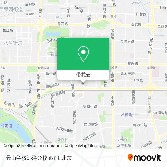 景山学校远洋分校-西门地图