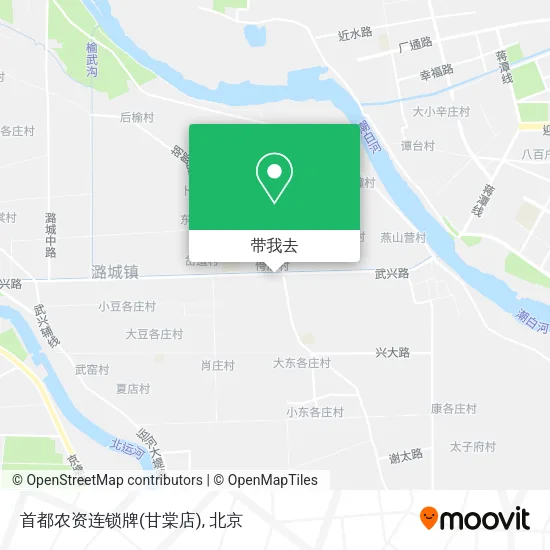 首都农资连锁牌(甘棠店)地图