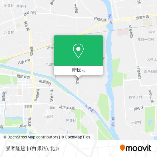 景客隆超市(白师路)地图