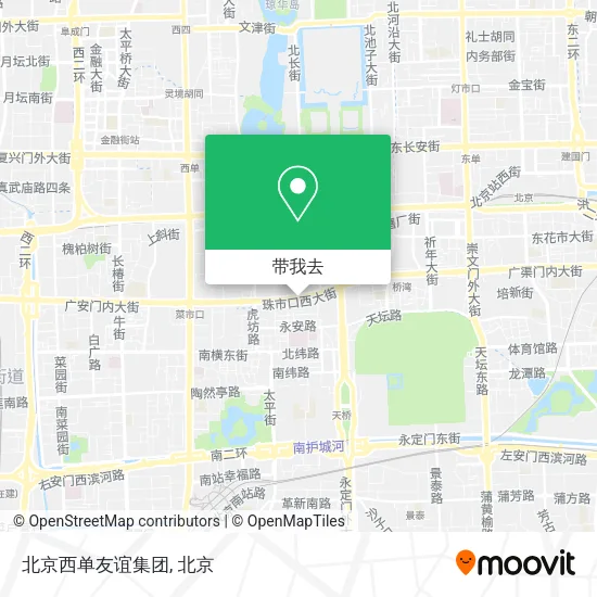 北京西单友谊集团地图