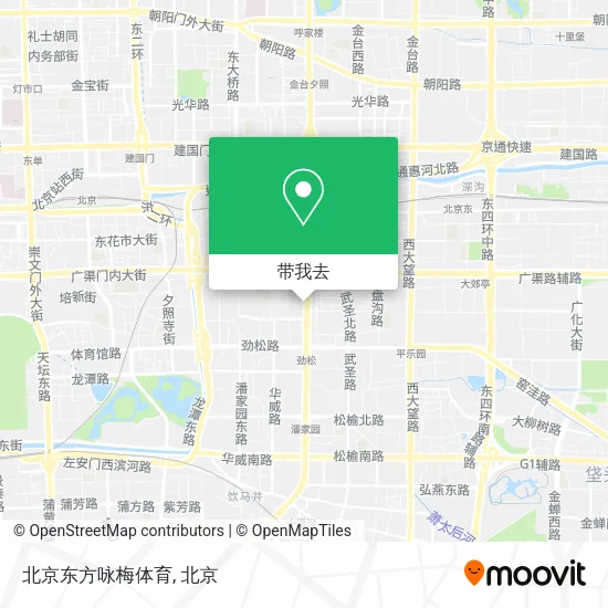 北京东方咏梅体育地图