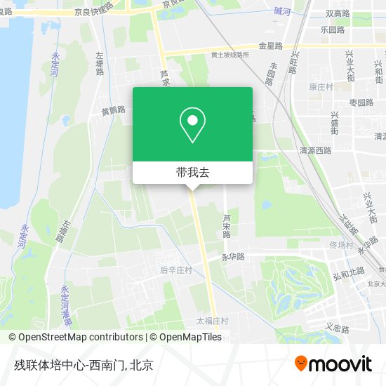 残联体培中心-西南门地图