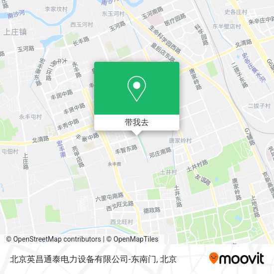 北京英昌通泰电力设备有限公司-东南门地图