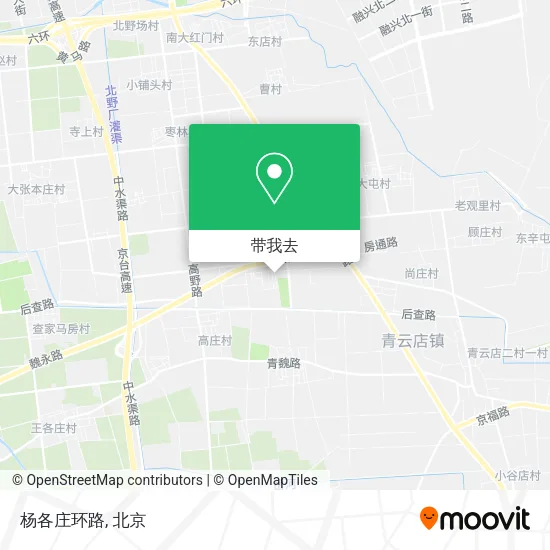 杨各庄环路地图