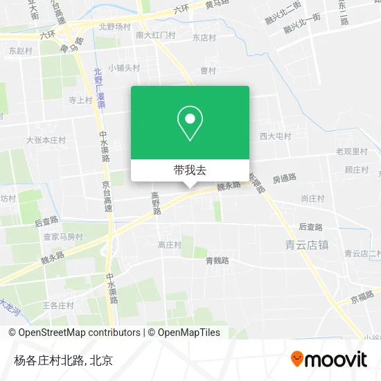 杨各庄村北路地图