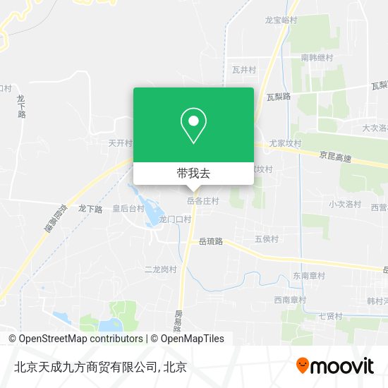 北京天成九方商贸有限公司地图