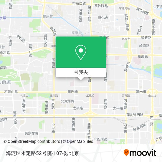 海淀区永定路52号院-107楼地图