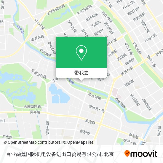 百业融鑫国际机电设备进出口贸易有限公司地图