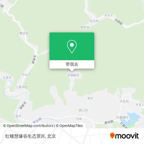 红螺慧缘谷生态景区地图