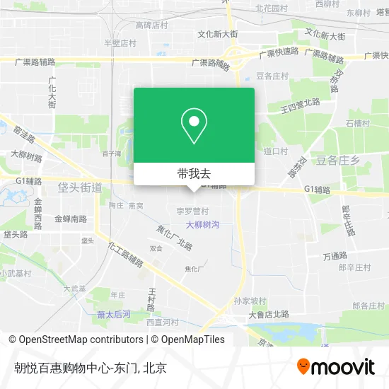 朝悦百惠购物中心-东门地图